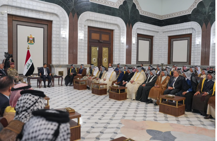 الزيدي يؤكد لشيوخ ووجهاء العشائر.. ماضون وبكل ثقة نحو بناء وتعزيز وجود دولة تشرّف العراقيين