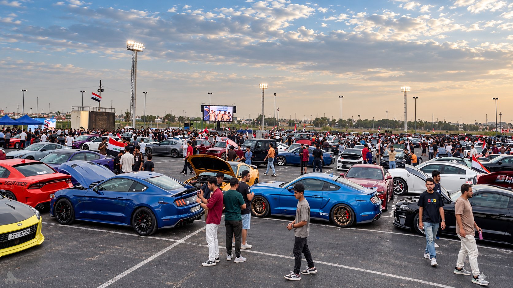 بغداد تشهد مهرجاناً جماهيرياً لرياضة السيارات احتفاءاً بيوم السيادة