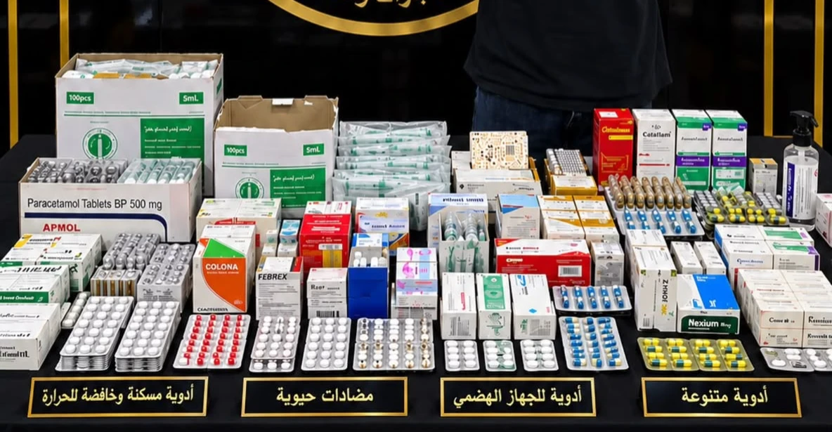 ديالى.. ضبط مستحضرات تجميل تُخفي أدوية أجنبية مهربة داخل أحد المحال